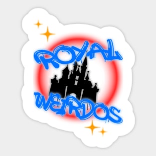 Royal Weirdos Graffiti Sticker